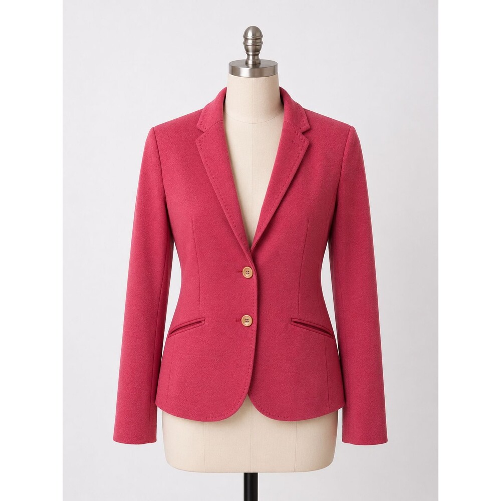 Women's Talbots Petites Salmon Color Stretch Knit Blazer Size 16P